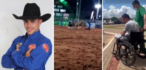 Peão Johanderson Botto deixa hospital após acidente grave em rodeio de Inocência (MS)