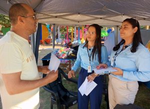 Empresa de citricultura que instalará centro operacional em Água Clara participou da festa do trabalhador no município