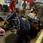 Motociclista fica ferido em acidente na Rua João Gonçalves de Oliveira, em Três Lagoas
