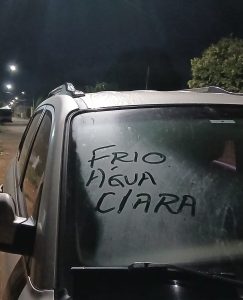 Frente fria derruba temperaturas e Água Clara pode registrar 5°C no domingo e segunda-feira