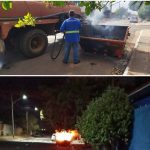 Incêndio criminoso destrói caçamba do Ecoponto e ameaça segurança da comunidade de Água Clara-MS