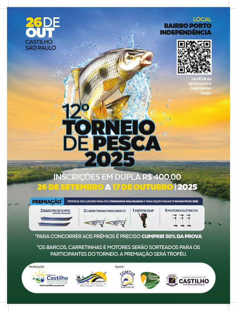 Torneio de pesca em Castilho
