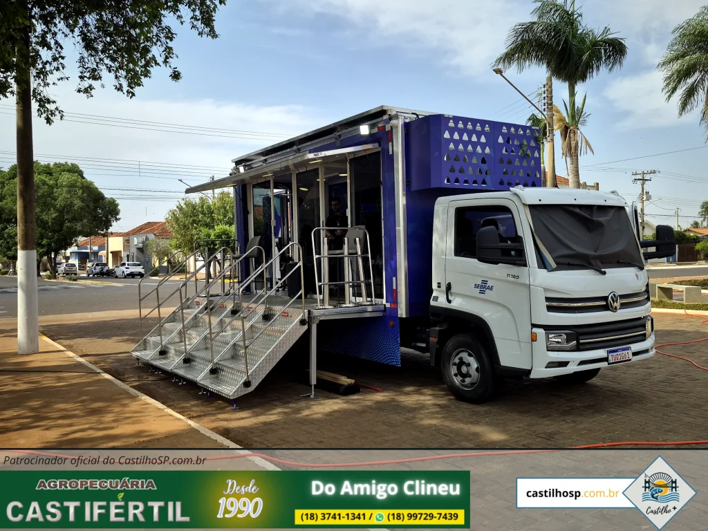 SEBRAE Móvel Castilho – Oportunidade de Formalização e Microcrédito para Impulsionar Negócios Locais 2025 1 Veículo SEBRAE Móvel Castilho