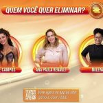ENQUETE BBB 26: ELIMINE ALINDA, ANA PAULA OU MILENA