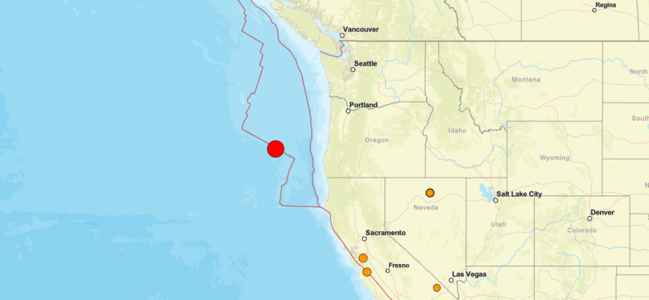 TREMOR DE TERRA: TERREMOTO DE MAGNITUDE 6,2 ATINGE OREGON