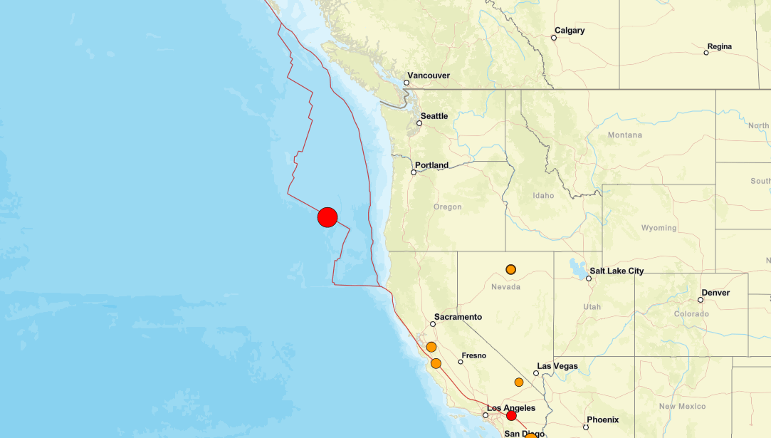 TREMOR DE TERRA: TERREMOTO DE MAGNITUDE 6,2 ATINGE OREGON