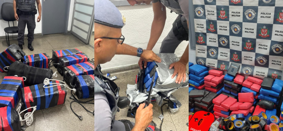 COCAÍNA DE R$ 32 MILHÕES É APREENDIDA NO LITORAL DE SP
