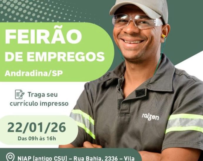 FEIRÃO DE EMPREGOS DA RAÍZEN EM ANDRADINA