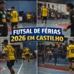 FUTSAL DE FÉRIAS 2026 EM CASTILHO: 15ª RODADA TEM JOGO DECIDIDO NO DETALHE E EMPATE EQUILIBRADO
