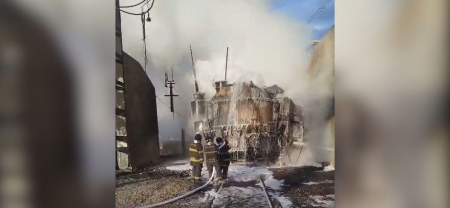 INCÊNDIO EM SUBESTAÇÃO DE ENERGIA CAUSA VAZAMENTO DE ÓLEO