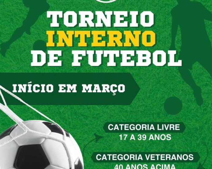 TORNEIO INTERNO DE FUTEBOL: Inscrições Abertas ATC