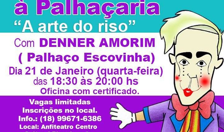 PALHAÇARIA: OFICINA GRATUITA EM ANDRADINA PROMOVE O RISO